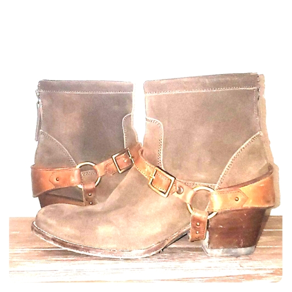 Ariat Shoes - Ariat two24 Suede Segovia Booties with Straps